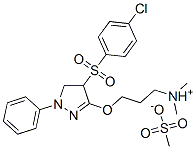 CAS#: 97158-45-7, 3-[[4-[(4-Chlorophenyl)Sulphonyl]-4,5-Dihydro-1-Phenyl-1H-Pyrazol-3-Yl]Oxy]Propyl(Dimethyl)Ammonium Methanesulphonate