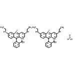 CAS 登录号：97171-85-2， 9-(2-羧基苯基)-3,6-二(乙基氨基)-呫吨鎓硅酸盐
