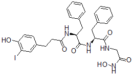 CAS 登录号：97207-36-8， 3-碘去氨基酪氨酰-苯甘氨酰-苯甘氨酰-甘氨酸氧肟酸