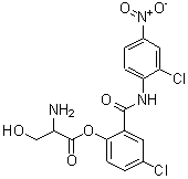CAS#: 97261-80-8, [4-Chloro-2-[(2-chloro-4-nitrophenyl)carbamoyl]phenyl] 2-amino-3-hydroxypropanoate