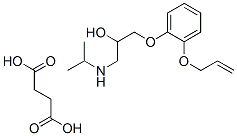 CAS 登录号：97399-56-9， 1-(丙-2-基氨基)-3-(2-丙-2-烯氧基苯氧基)丙-2-醇丁二酸盐