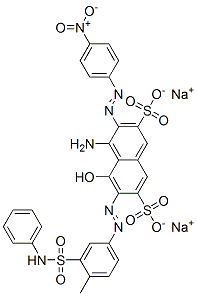 CAS#: 97404-03-0, Disodium 4-Amino-5-Hydroxy-6-[[4-Methyl-3-[(Phenylamino)Sulphonyl]Phenyl]Azo]-3-[(4-Nitrophenyl)Azo]Naphthalene-2,7-Disulphonate