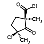 CAS 登录号：97424-76-5， (1R,3S)-3-氯-1,3-二甲基-2-氧代环戊烷羰基氯化物