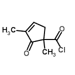 CAS#: 97424-77-6, 1,3-Dimethyl-2-oxo-3-cyclopentene-1-carbonyl chloride