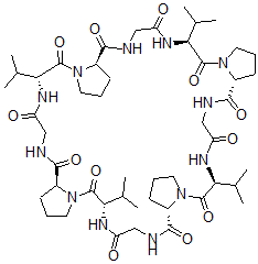CAS#: 97458-79-2, Cyclo(Valyl-Prolylglycyl)4