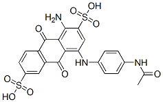CAS 登录号：97549-02-5， 4-[4-(乙酰基氨基)苯胺基]-1-氨基-9,10-二氢-9,10-二氧代蒽-2,6-二磺酸