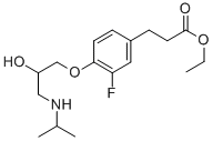 CAS#: 97558-62-8, 3-Fluoro-4-[2-Hydroxy-3-[(1-Methylethyl)Amino]Propoxy]-Benzenepropanoic Acid Ethyl Ester
