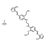 CAS#: 97752-40-4, N,N'-bis[2-ethoxy-4-(3-methylthiazol-3-ium-2-yl)azo-phenyl]ethane-1,2-diamine sulfate