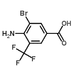 CAS#: 97776-05-1, 4-Amino-3-bromo-5-(trifluoromethyl)benzoic acid