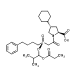 CAS#: 97825-24-6, (4S)-4-Cyclohexyl-1-{[(R)-[2-methyl-1-(propionyloxy)propoxy](4-phenylbutyl)phosphoryl]acetyl}-L-proline