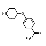CAS#: 97840-07-8, 1-[4-(4-Piperidinyloxy)phenyl]ethanone