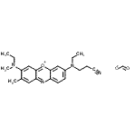 CAS#: 97952-45-9, 3-[ethyl-[7-(ethyl-methyl-amino)-8-methyl-phenoxazin-5-ium-3-yl]amino]propanenitrile formate