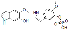CAS#: 98125-71-4, 6-Methoxy-1H-indol-5-ol hydrogen sulfate (ester) mixt. With 5-methoxy-1H-indol-6-ol