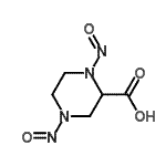 CAS#: 98236-74-9, 1,4-Dinitroso-2-piperazinecarboxylic acid