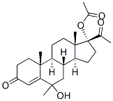 CAS 登录号：984-46-3， 6-羟基-6-甲基-17-乙酰氧基孕酮