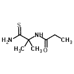 CAS#: 98428-40-1, N-(2-amino-1,1-dimethyl-2-thioxo-ethyl)propanamide