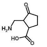 CAS#: 98431-85-7, 2-(Aminomethyl)-3-oxocyclopentanecarboxylic acid