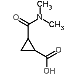 CAS#: 98431-89-1, 2-(Dimethylcarbamoyl)cyclopropanecarboxylic acid