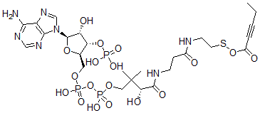 CAS 登录号：98482-18-9， 2-戊炔酰辅酶 A