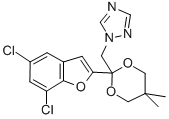 CAS#: 98532-77-5, 1-((2-(5,7-Dichloro-2-Benzofuranyl)-5,5-Dimethyl-1, 3-Dioxan-2-Yl)Methyl)-1H-1,2,4-Triazole