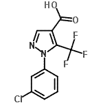 CAS#: 98534-82-8, 1-(3-Chlorophenyl)-5-(trifluoromethyl)-1H-pyrazole-4-carboxylic acid