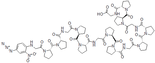 CAS 登录号：98652-64-3， N-(4-叠氮基-2-硝基苯基)甘氨酰-(脯氨酰-脯氨酰-甘氨酰)(5)