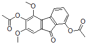CAS#: 98665-32-8, 1,6-Bis(acetyloxy)-5,7-dimethoxy-9H-fluoren-9-one