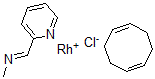 CAS 登录号：98716-29-1， 氯(1,5-环辛二烯)(N-(2-吡啶亚甲基)甲胺-N,N')-铑 I