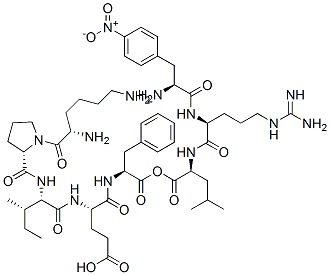 CAS 登录号：98751-93-0， 赖氨酰-脯氨酰-异亮氨酰-谷氨酰-苯甘氨酰-4-硝基苯甘氨酰-精氨酰-亮氨酸