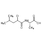 CAS 登录号：98880-39-8， N-(2-氯-4-甲基戊酰基)-L-丙氨酸