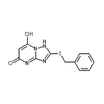 CAS#: 98968-26-4, 2-(Benzylsulfanyl)-7-hydroxy[1,2,4]triazolo[1,5-a]pyrimidin-5(1H)-one