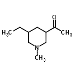 CAS#: 99175-86-7, 1-(5-Ethyl-1-methyl-3-piperidinyl)ethanone