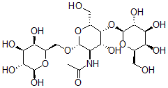 CAS 登录号：99339-98-7， 吡喃半乳糖基(1-4)-N-乙酰基氨基半乳糖基(1-6)半乳糖