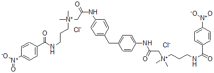 CAS#: 99377-84-1, N,N'-[Methylenebis[4,1-Phenyleneimino(2-Oxo-2,1-Ethanediyl)]]Bis[N,N-Dimethyl-3-[(4-Nitrobenzoyl)Amino]-1-Propanaminium Dichloride