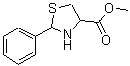 CAS 登录号：99380-81-1， 2-苯基-1,3-噻唑烷-4-羧酸甲酯