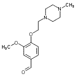 CAS#: 99556-74-8, 3-Methoxy-4-[2-(4-methyl-1-piperazinyl)ethoxy]benzaldehyde