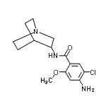 CAS#: 99617-34-2, 4-Amino-N-(1-azabicyclo[2.2.2]oct-3-yl)-5-chloro-2-methoxybenzamide