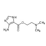 CAS#: 99672-50-1, 2-(Dimethylamino)ethyl 4-amino-1H-imidazole-5-carboxylate