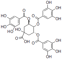 CAS 登录号：99745-62-7， 3,4,5-三-O-没食子酰奎宁酸