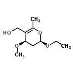 CAS#: 99789-28-3, [(2R,4R)-2-Ethoxy-4-methoxy-6-methyl-3,4-dihydro-2H-pyran-5-yl]methanol