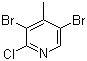 structure of CAS# 1000017-92-4, 2-氯-3,5-二溴-4-甲基吡啶