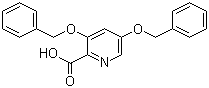 structure of CAS# 1000025-93-3, 3,5-Bis(phenylmethoxy)-2-pyridinecarboxylic acid