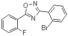 structure of CAS# 1000339-25-2, 3-(2-溴苯基)-5-(2-氟苯基)-1,2,4-恶二唑