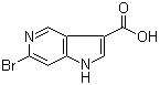 structure of CAS# 1000341-77-4, 6-溴-1H-吡咯并[3,2-c]吡啶-3-羧酸