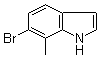 structure of CAS# 1000343-89-4, 6-溴-7-甲基-1H-吲哚