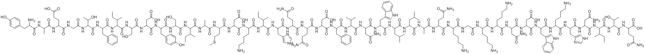 structure of CAS# 100040-31-1, 抑胃肽