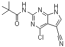 CAS # 1000981-99-6, N-(4-Chloro-5-cyano-7H-pyrrolo[2,3-d]pyrimidin-2-yl)-2,2-dimethylpropanamide
