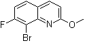structure of CAS# 1001322-87-7, 8-溴-7-氟-2-甲氧基喹啉