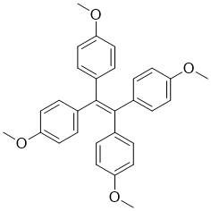 structure of CAS# 10019-24-6, 四(4-甲氧基苯基)乙烯