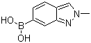 structure of CAS# 1001907-57-8, 2-甲基-2H-吲唑-6-硼酸